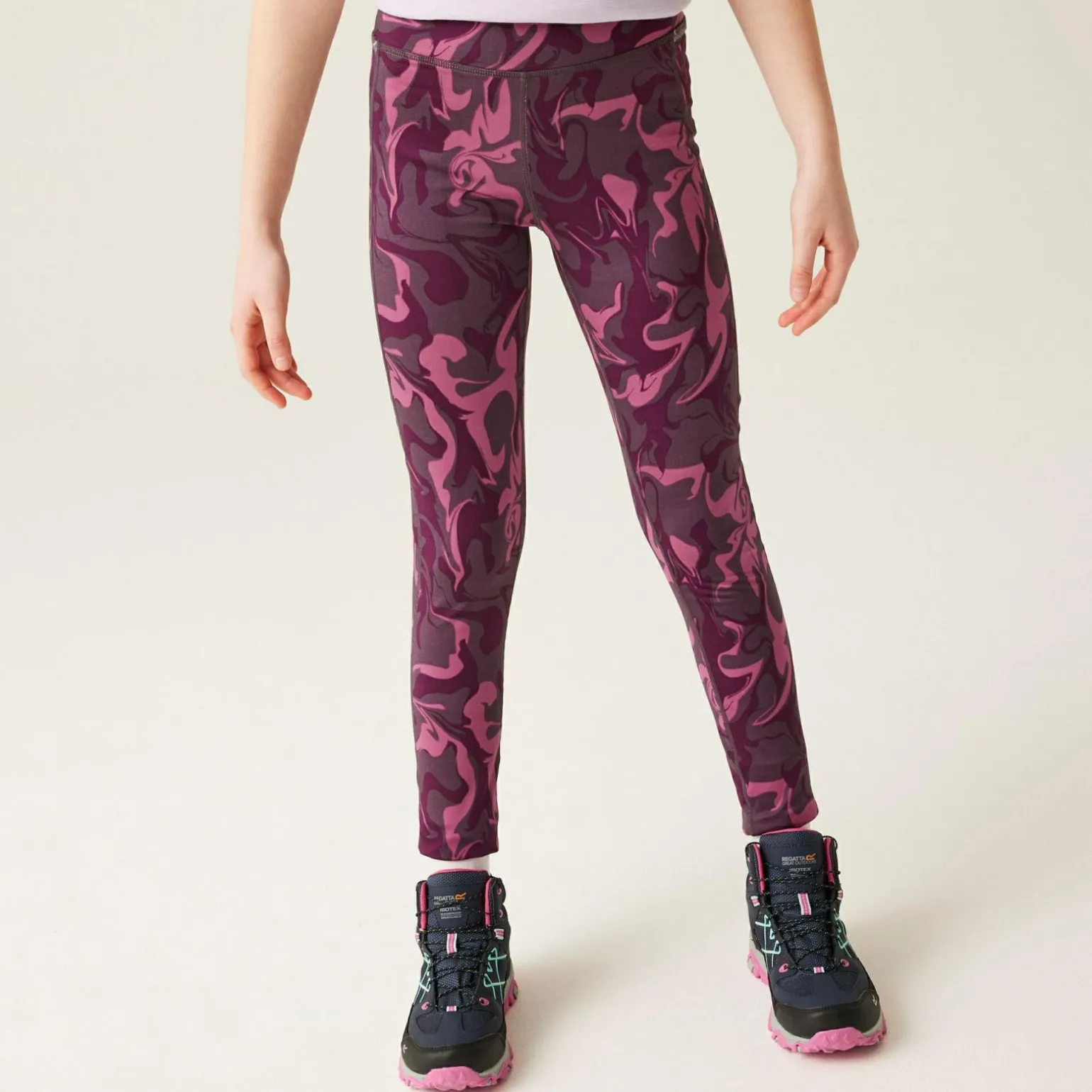 Dziecięce legginsy Barlia Winter | Fioletowy
