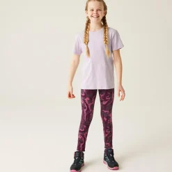 Dziecięce legginsy Barlia Winter | Fioletowy