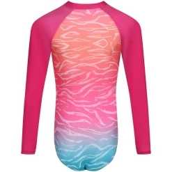 Dziecięcy kostium kąpielowy Long Sleeve | Różowy
