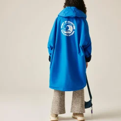 Dziecięcy płaszcz plażowy wodoodporny Junior Changing Robe | Niebiesko-granatowy