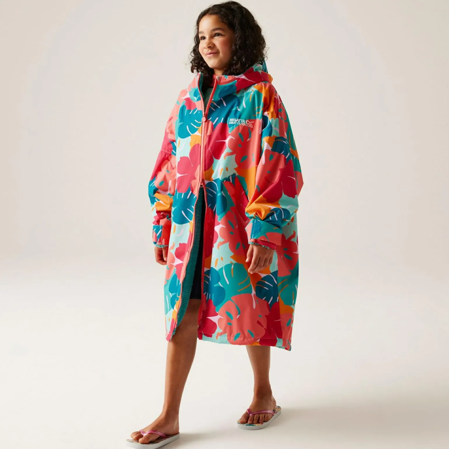 Dziecięcy płaszcz plażowy wodoodporny Junior Changing Robe | Multikolor