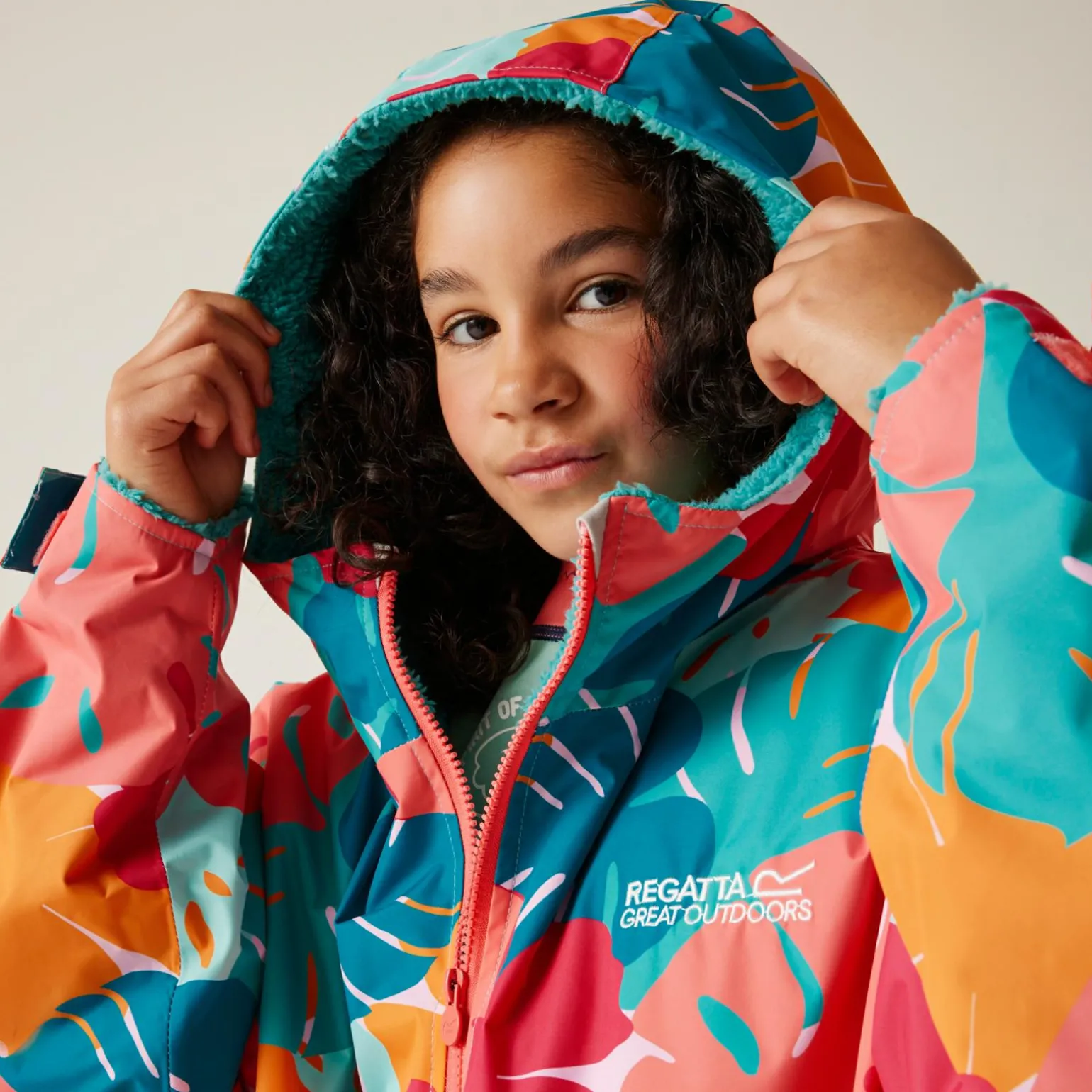 Dziecięcy płaszcz plażowy wodoodporny Junior Changing Robe | Multikolor