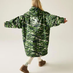 Dziecięcy płaszcz plażowy wodoodporny Junior Changing Robe | Zielony