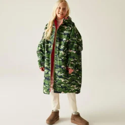 Dziecięcy płaszcz plażowy wodoodporny Junior Changing Robe | Zielony