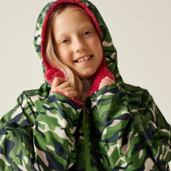 Dziecięcy płaszcz plażowy wodoodporny Junior Changing Robe | Zielony