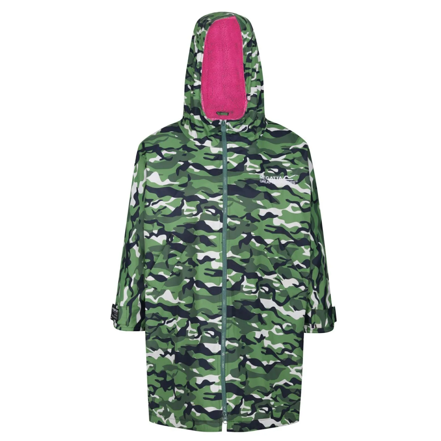 Dziecięcy płaszcz plażowy wodoodporny Junior Changing Robe | Zielony