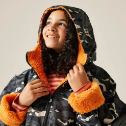 Dziecięcy płaszcz plażowy wodoodporny Junior Changing Robe | Czarny