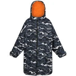 Dziecięcy płaszcz plażowy wodoodporny Junior Changing Robe | Czarny