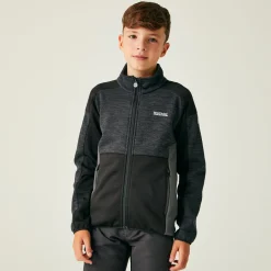 Dziecięcy polar Junior Highton III | Szaro-czarny