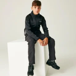 Dziecięcy polar Junior Highton III | Szaro-czarny
