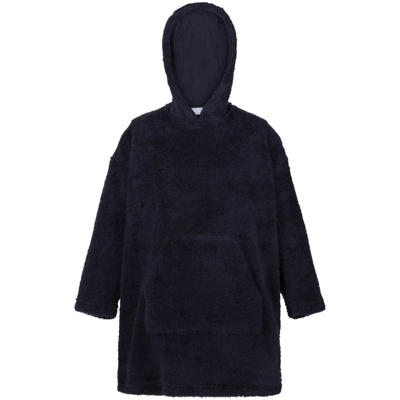 Dziecięcy polar ponczo z kapturem Poncho | Granatowy