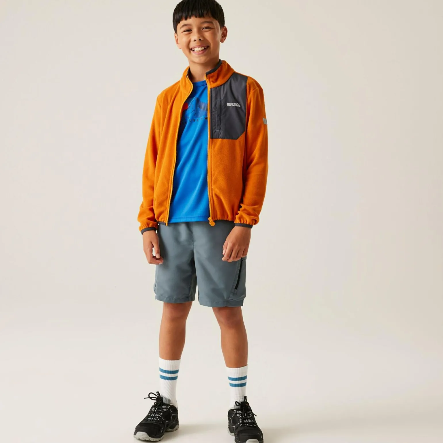 Dziecięcy polar rozsuwany Frankie | Pomarańczowy