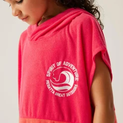 Dziecięcy ręcznik plażowy Towel Robe II | Różowy