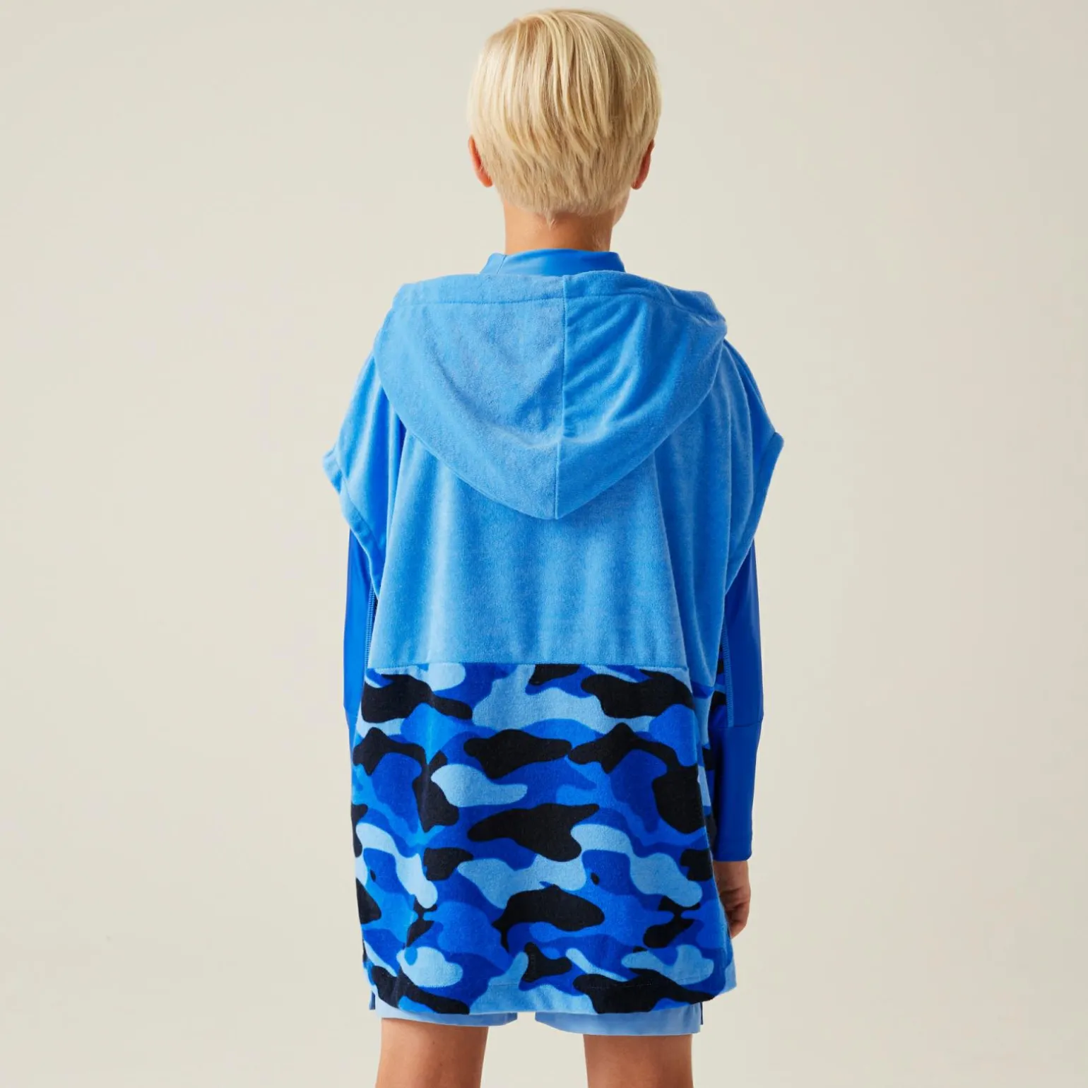 Dziecięcy ręcznik plażowy Towel Robe II | Niebieski