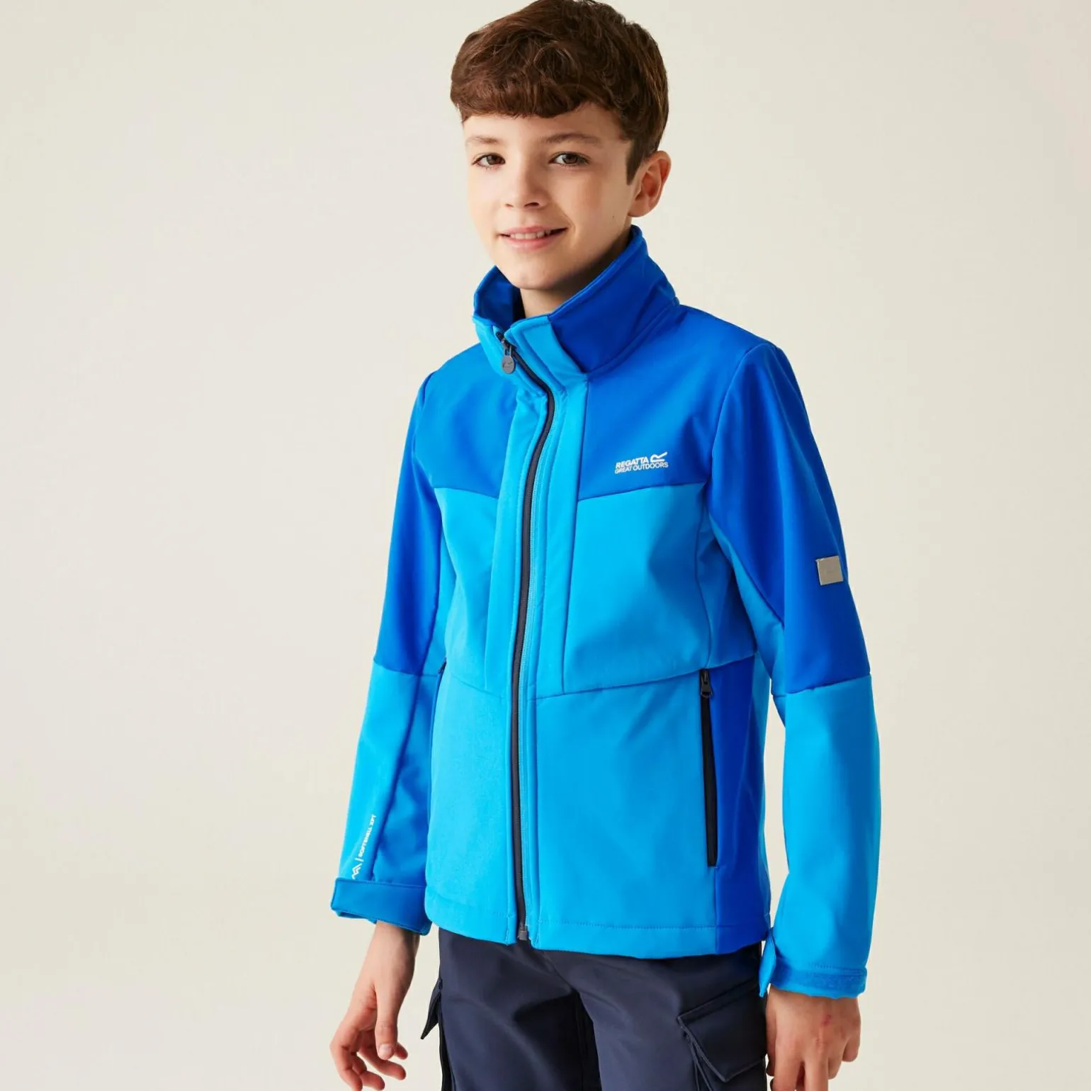 Dziecięcy softshell Haydenbury II | Niebieski