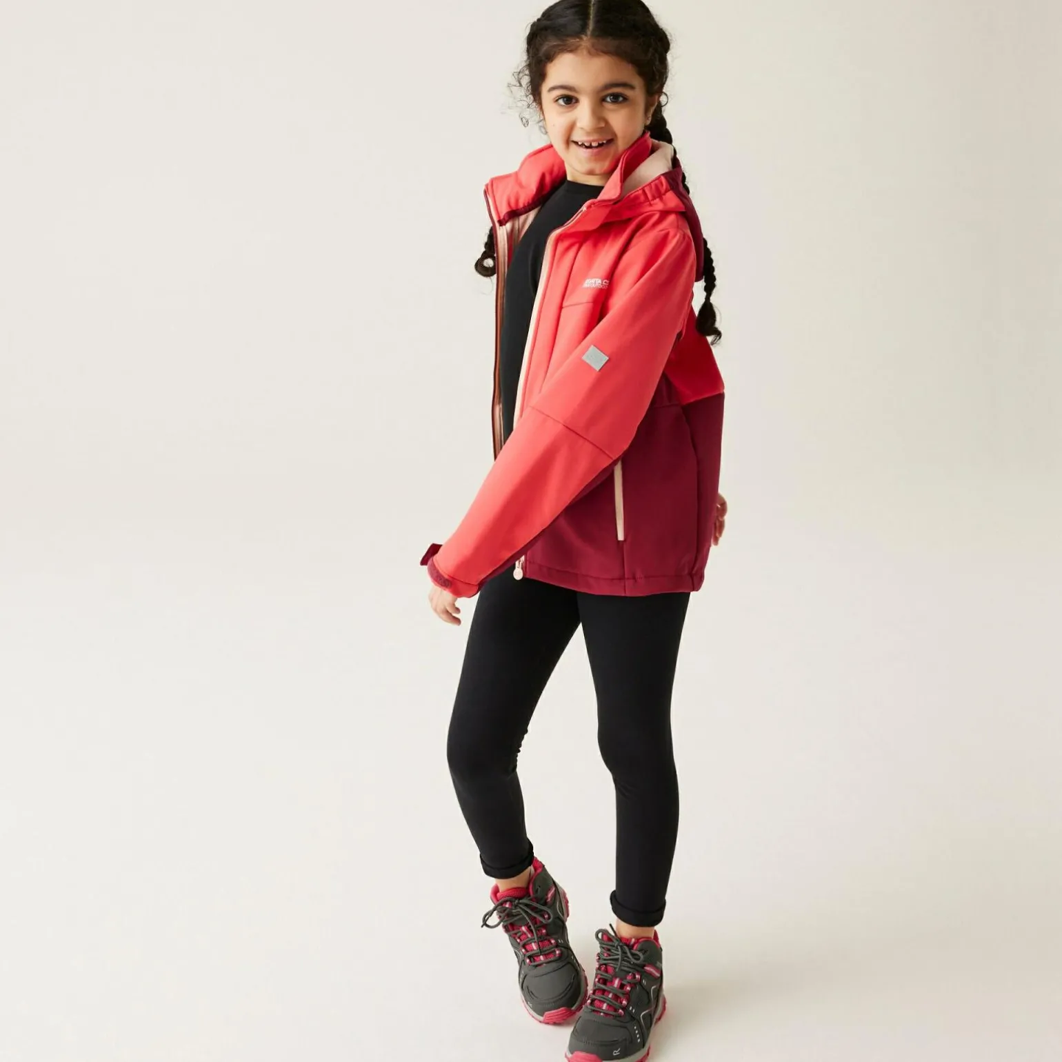 Dziecięcy softshell Haydenbury II | Czerwony