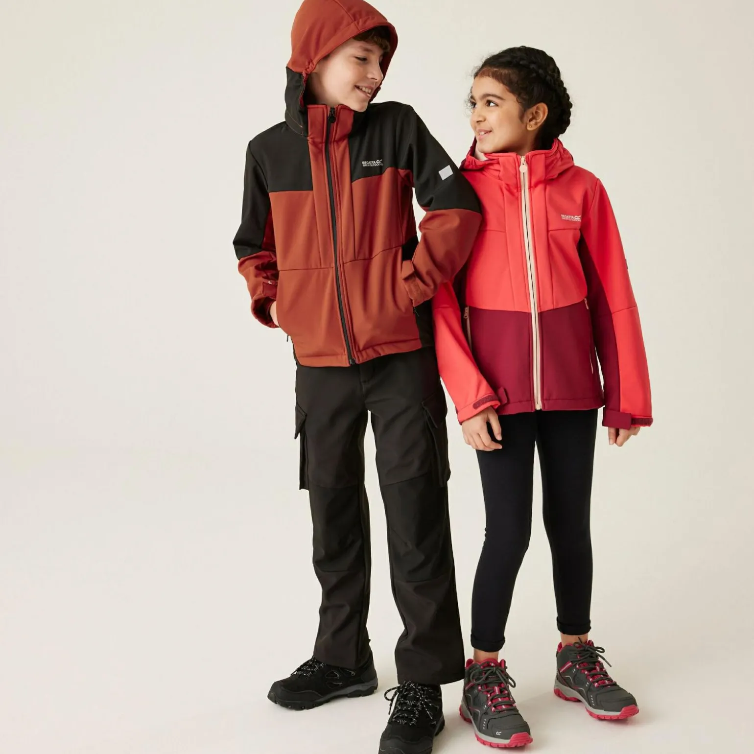 Dziecięcy softshell Haydenbury II | Czerwony