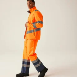 Men's Hi-Vis Pro Contract Ablaze 2 Layer Softshell Jacket | Orange