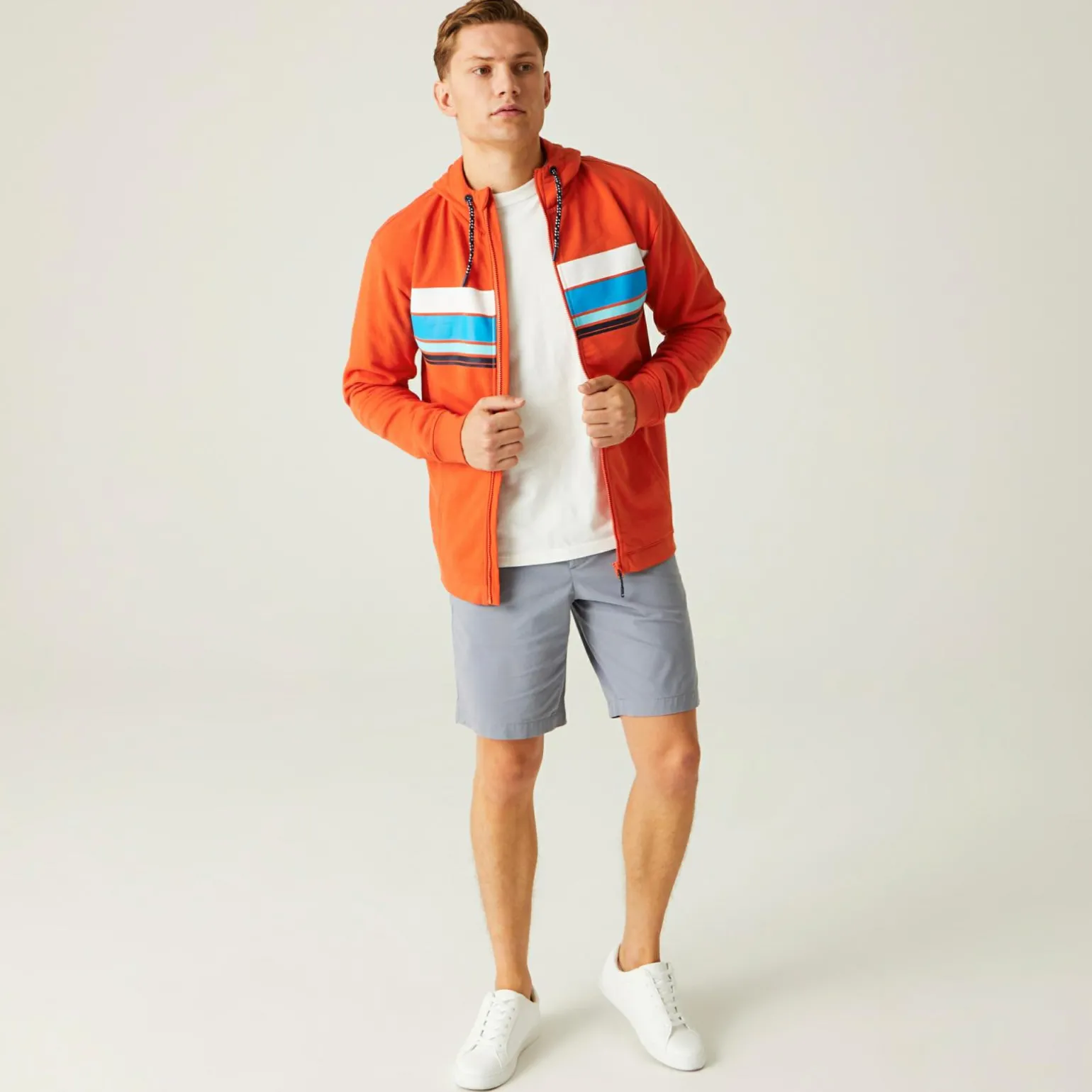 Męska bluza z kapturem Shorebay II | Pomarańczowy
