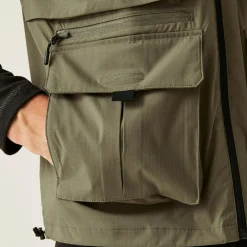 Męska kamizelka Travel Light Pack Away przeciw insektom | Brązowy