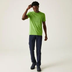 Męska koszulka Breezed IV Graphic Print | Zielony