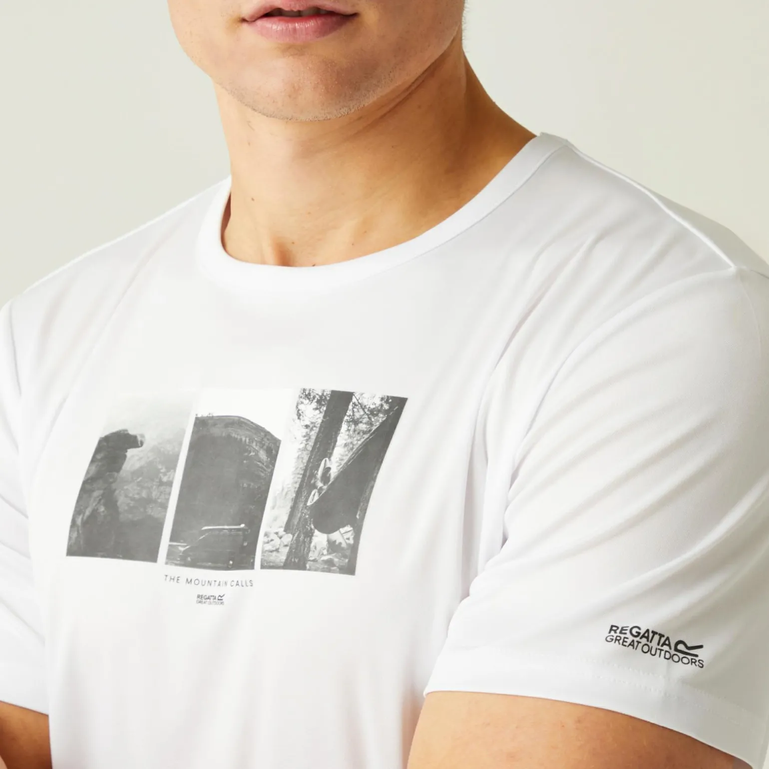 Męska koszulka Fingal VIII Graphic Print | Biały