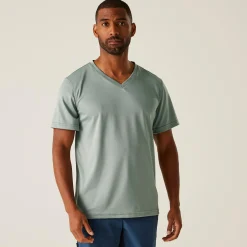 Męska koszulka Fingal V-Neck | Lodowy błękit