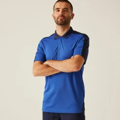 Męska koszulka polo Contrast | Niebiesko-granatowy