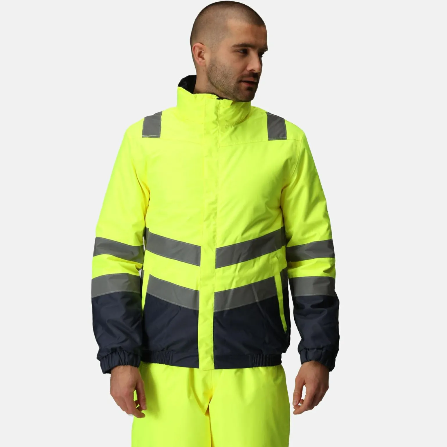 Męska kurtka odblaskowa Pro HiVis | Żółty