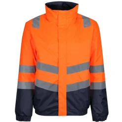 Męska kurtka odblaskowa Pro HiVis | Pomarańczowo-granatowy