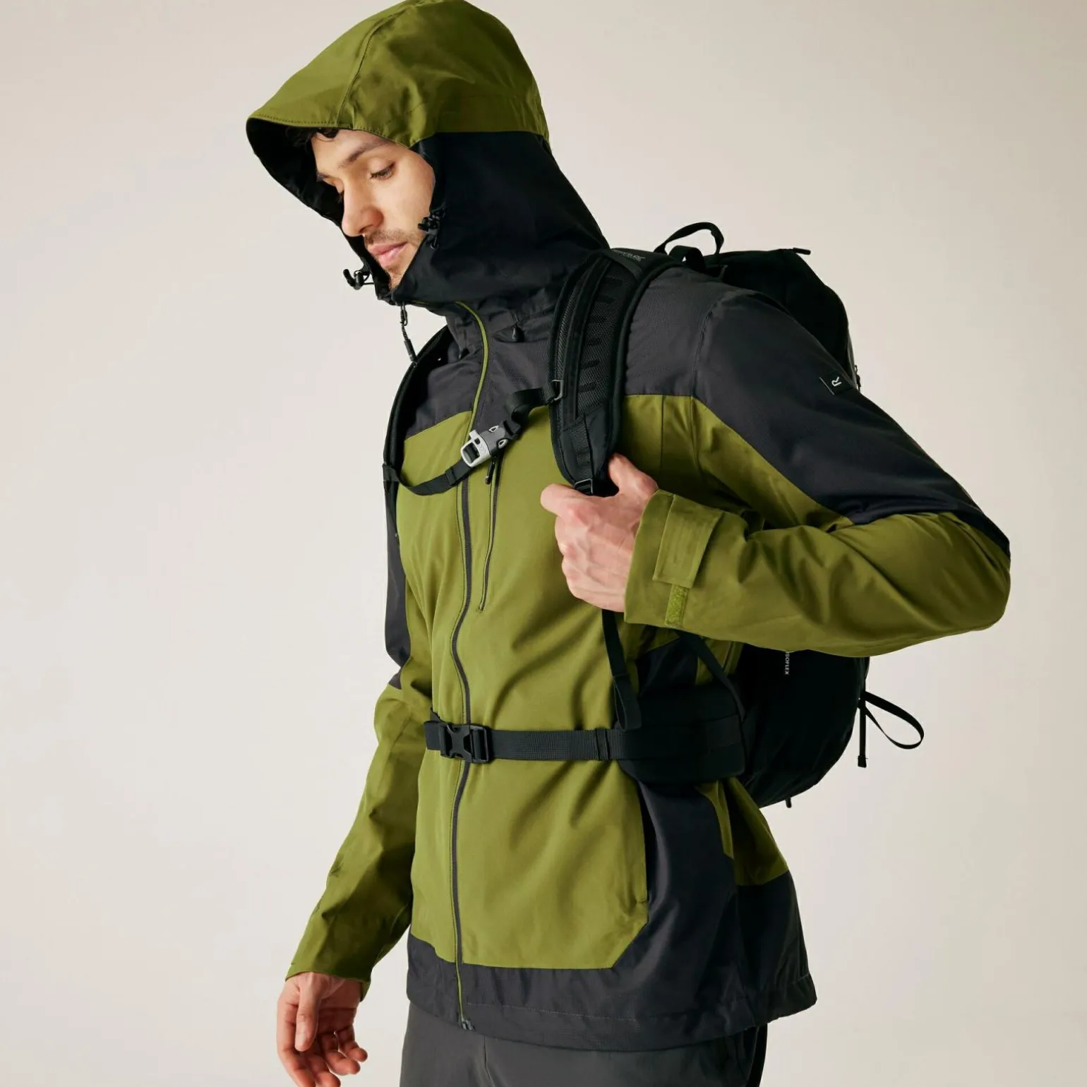 Męska kurtka przeciwdeszczowa Highton IV Stretch | Zielony