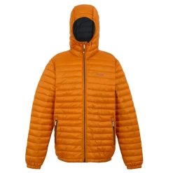 Męska kurtka przejściowa pikowana Hurden | Pomarańczowy