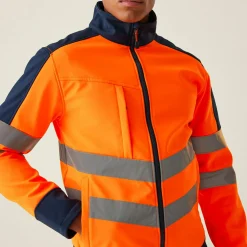 Męska kurtka robocza softshell Professional | Pomarańczowo-granatowy