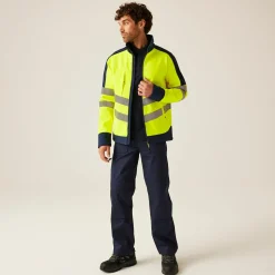 Męska kurtka robocza softshell Professional | Żółty