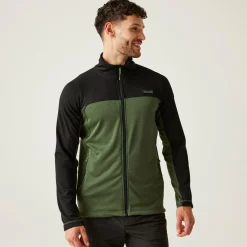 Męski polar rozsuwany Highton V | Zielony