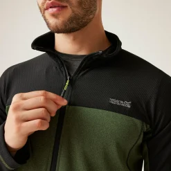 Męski polar rozsuwany Highton V | Zielony