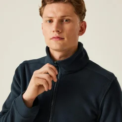 Męski polar z suwakiem Classic | Granatowy