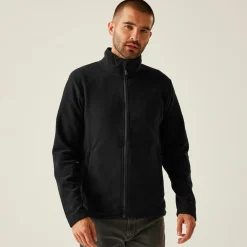 Męski polar z suwakiem Honestly Made | Czarny