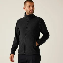 Męski polar z suwakiem Micro | Czarny