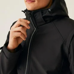 Męski softshell 4 w 1 Erasmus | Czarny