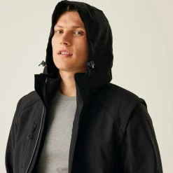 Męski softshell 4 w 1 Erasmus | Czarny