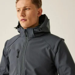 Męski softshell 4 w 1 Erasmus | Szary