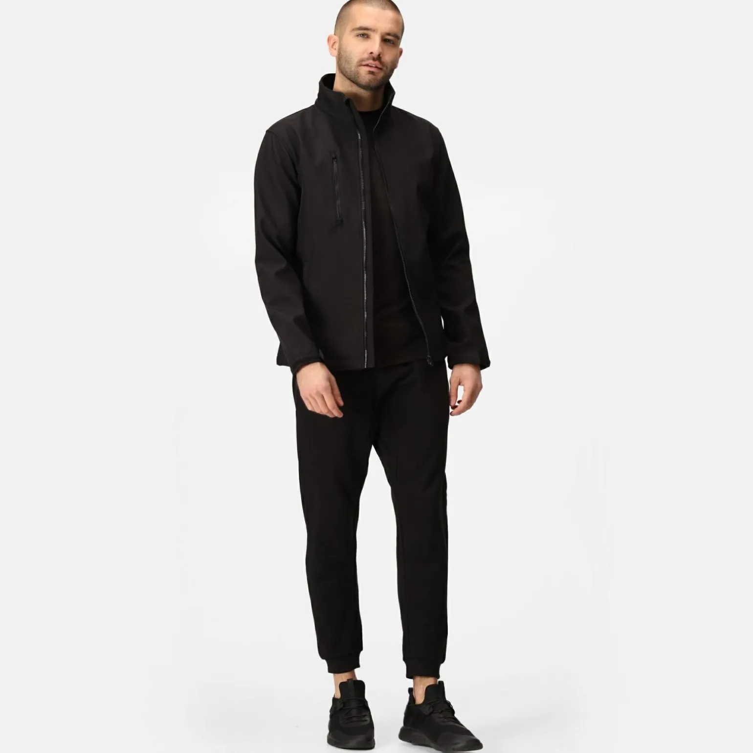 Męski softshell Ablaze | Czarny