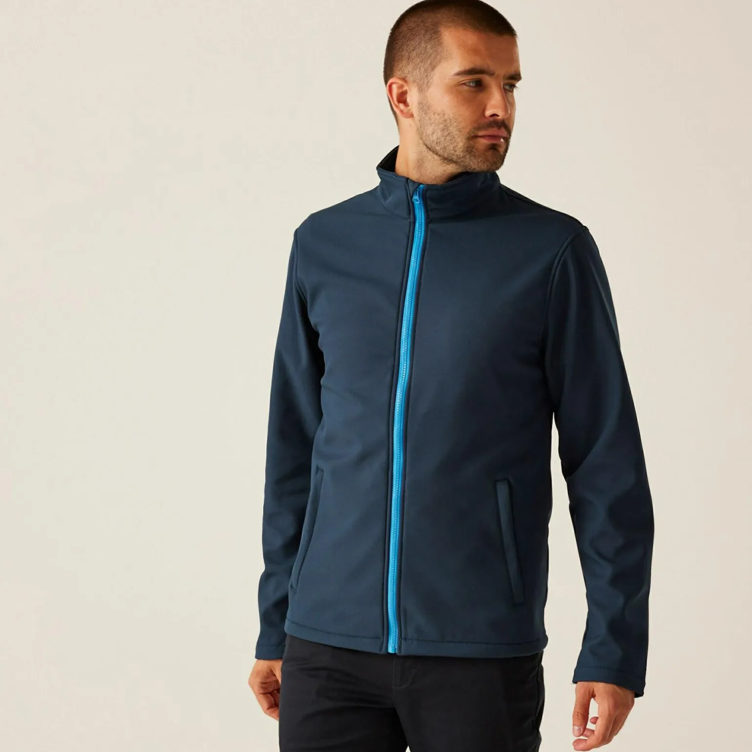 Męski softshell Ablaze | Granatowo-niebieski