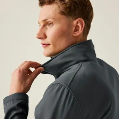 Męski softshell Ablaze | Szaro-czarny
