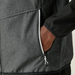 Męski softshell Arec III | Szaro-czarny