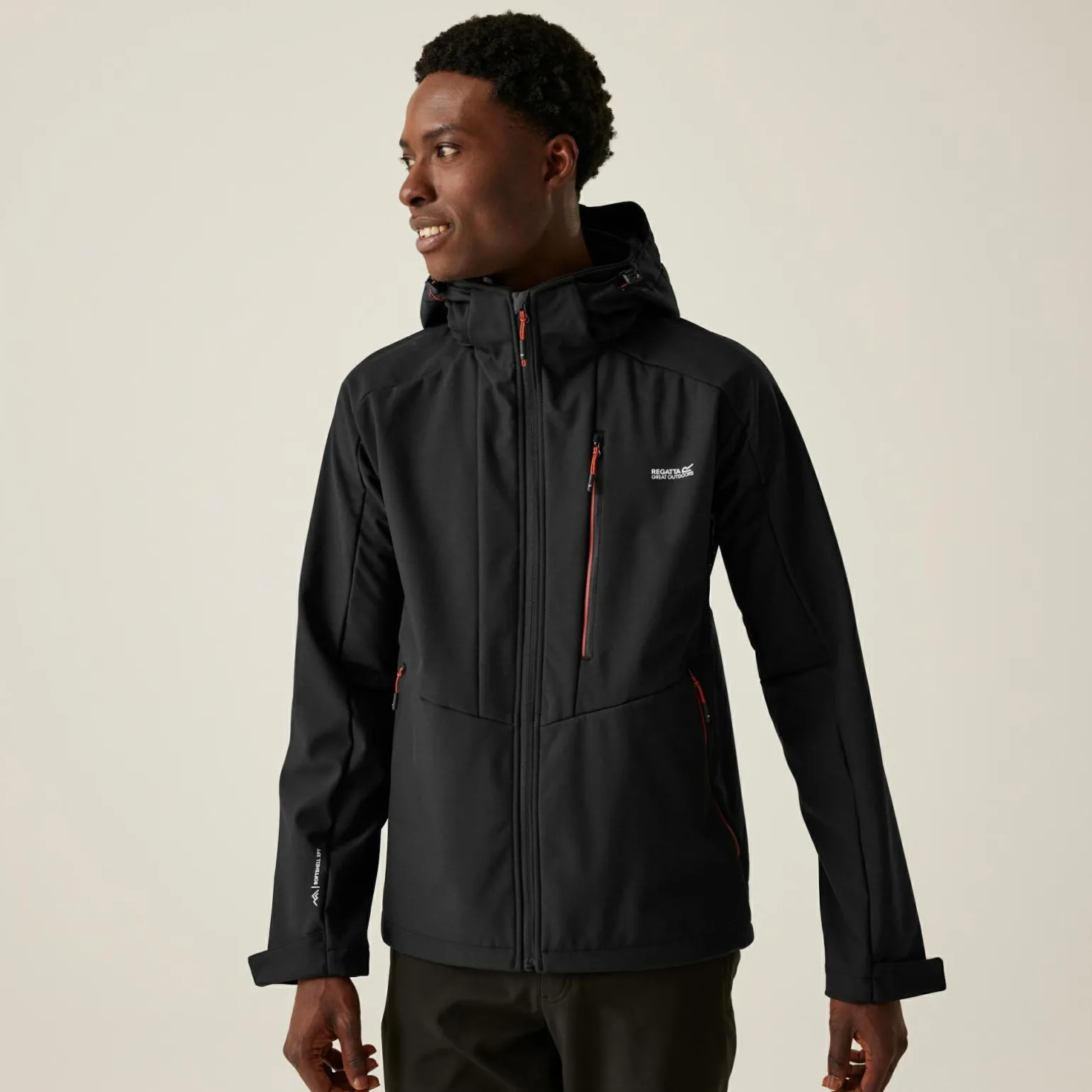 Męski softshell Hewitts X | Czarny
