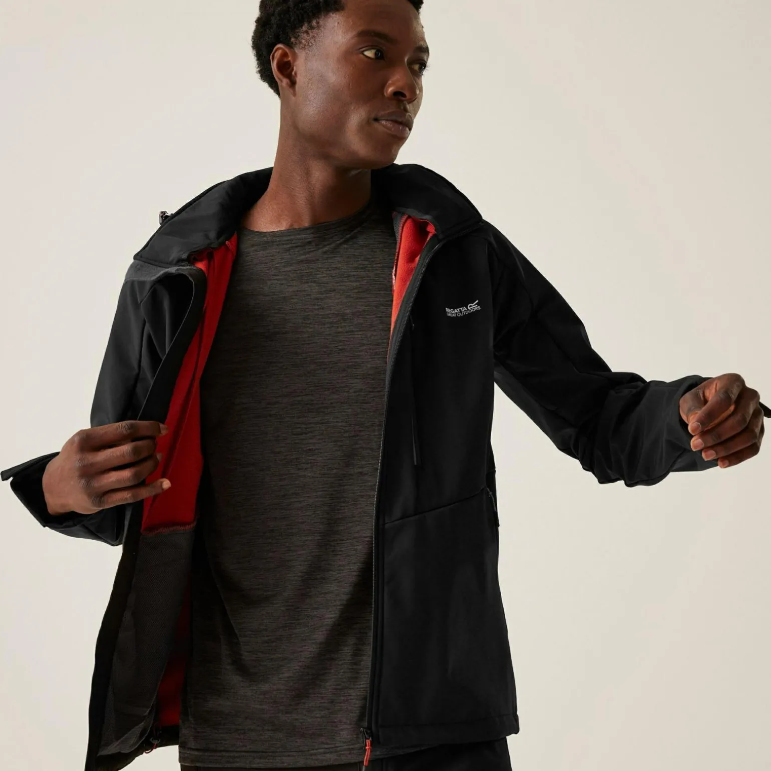 Męski softshell Hewitts X | Czarny
