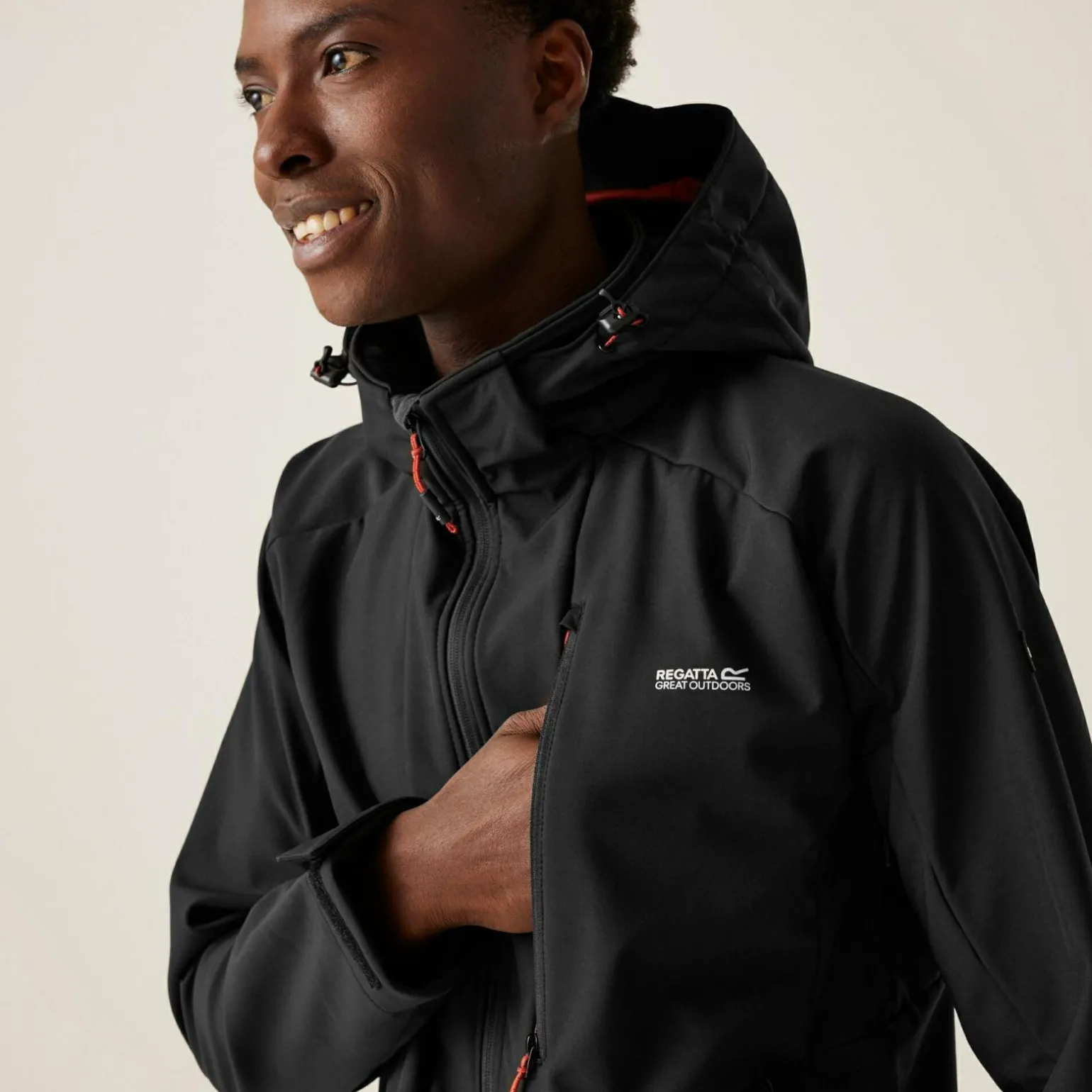 Męski softshell Hewitts X | Czarny