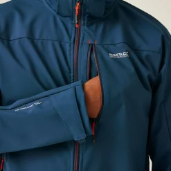 Męski softshell przeciwdeszczowy Arana | Niebieski